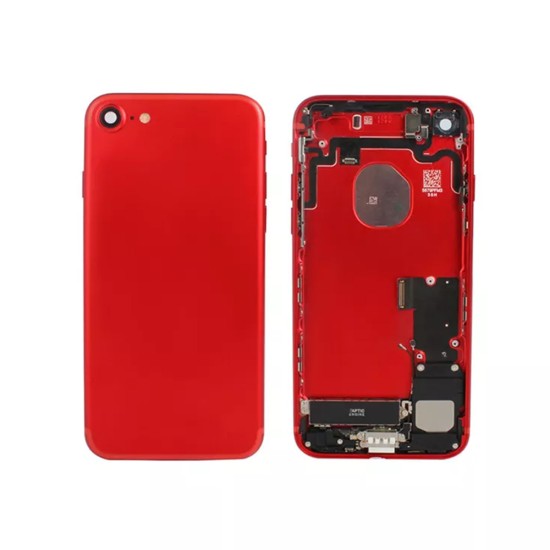 TAPA TRASEIRA CON FLEX APPLE IPHONE 7G ROJO